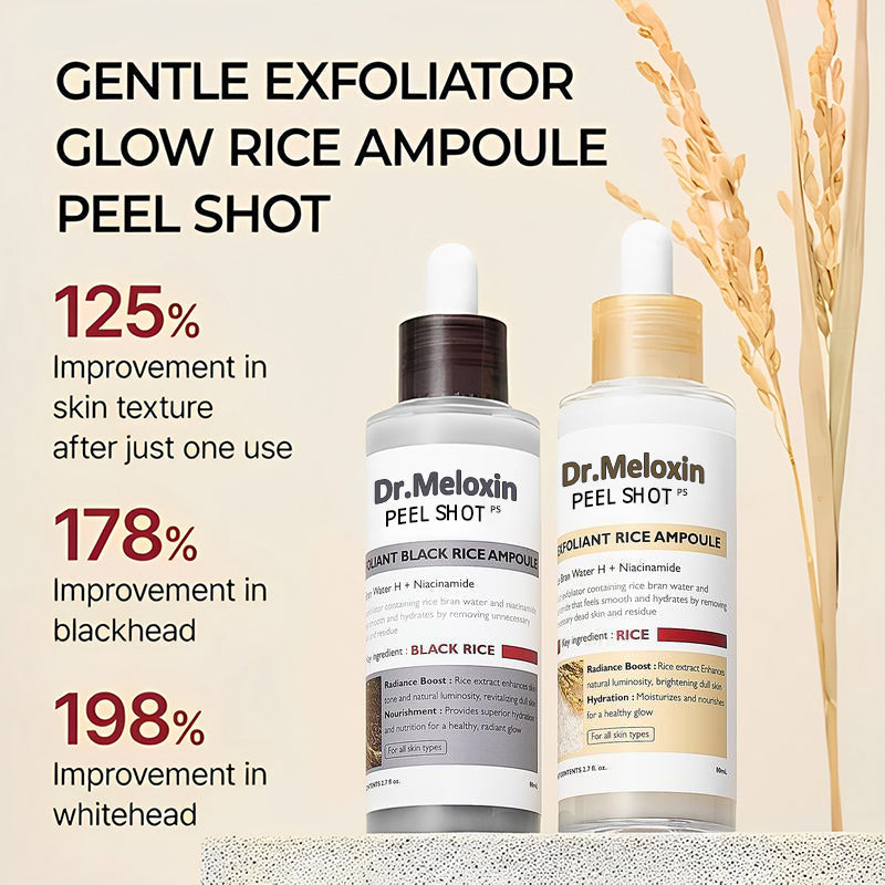 π Peel Shot Glow Rice Ampoule Duo