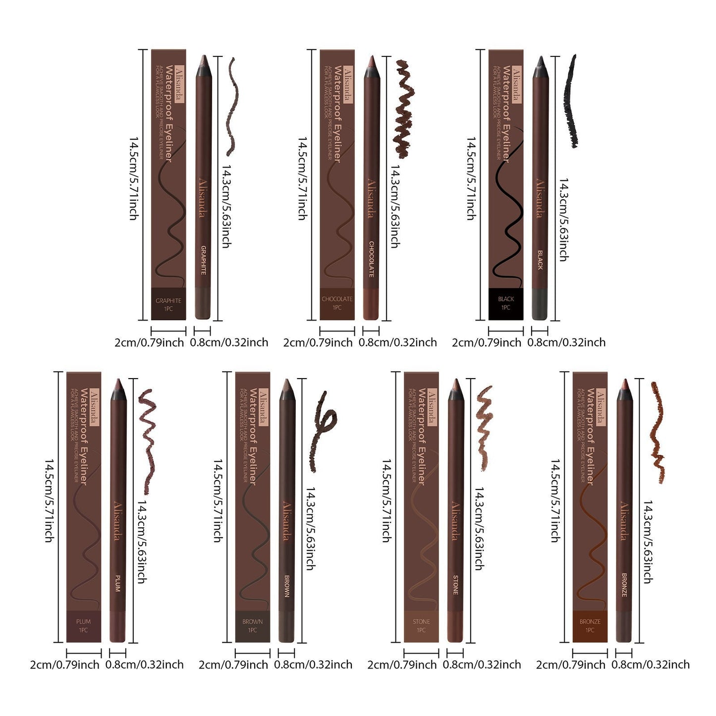 LAST DAY: BUY 1 GET 1 FREEāØ24 Hours Waterproof Eyeliner Duo Sharpenable Eye Pencilš§”