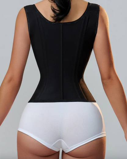 Faja Shapewear with Double Waistband – Abdominal Control and Waist Sculpting