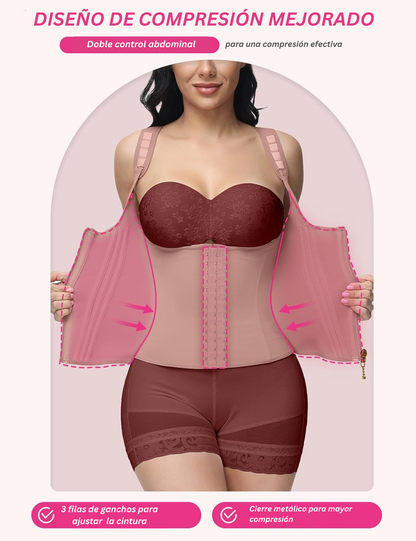 Faja Shapewear with Double Waistband – Abdominal Control and Waist Sculpting