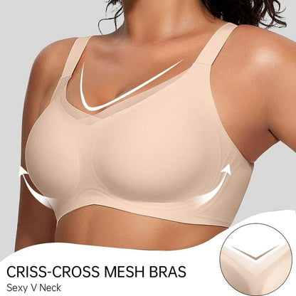 🎁Last Day 60% OFF🎉Women Wireless V-Neck Mesh Bralette