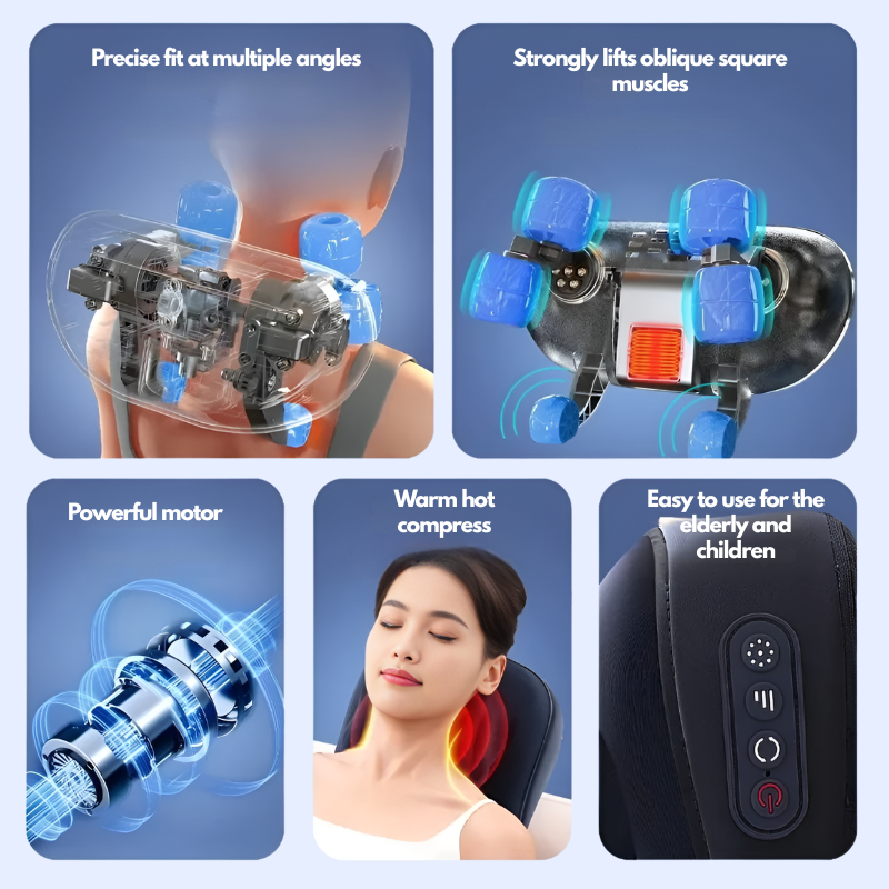 NESLEMY™ Pillow Neck & Shoulder Massager